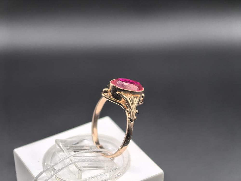 КОЛКМ583 КОЛЬЦО С КАМНЕМ (Au 583)