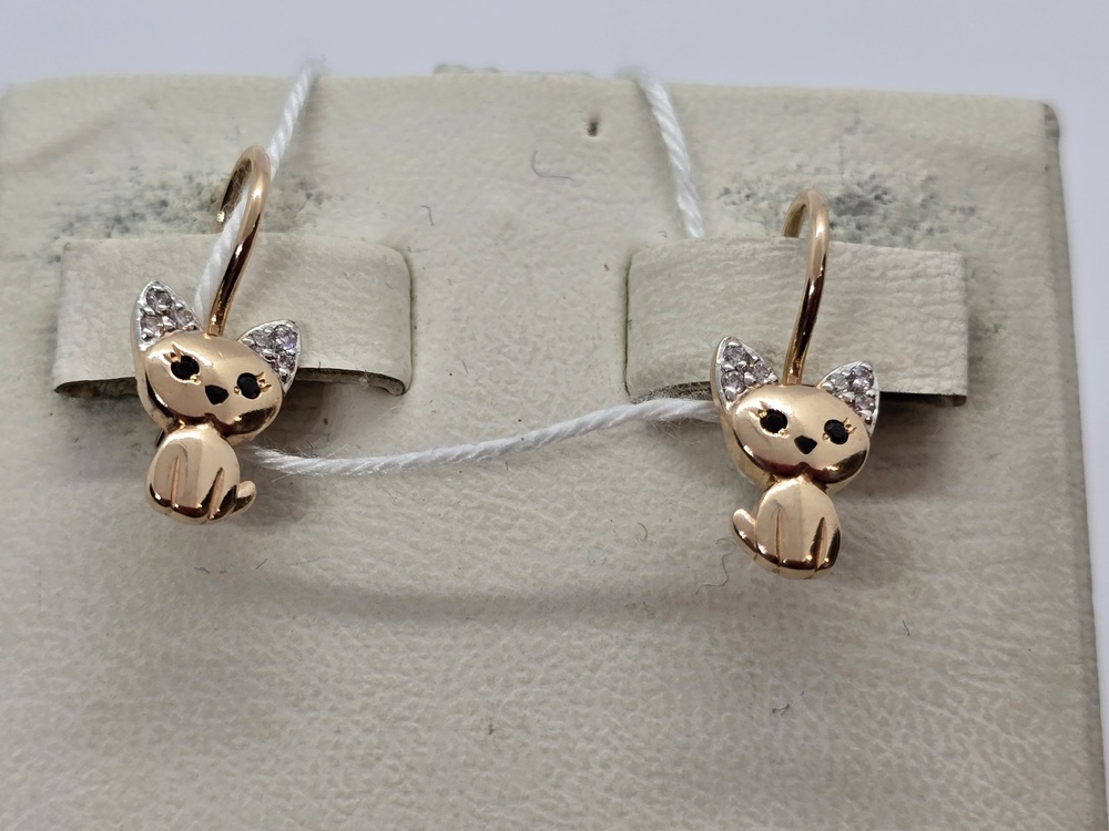 СЕРЬГИ С КАМНЯМИ (Au 585)