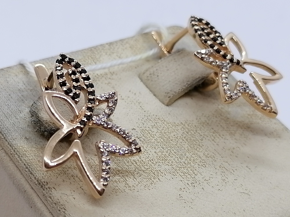 СЕРЬГИ С КАМНЯМИ (Au 585)