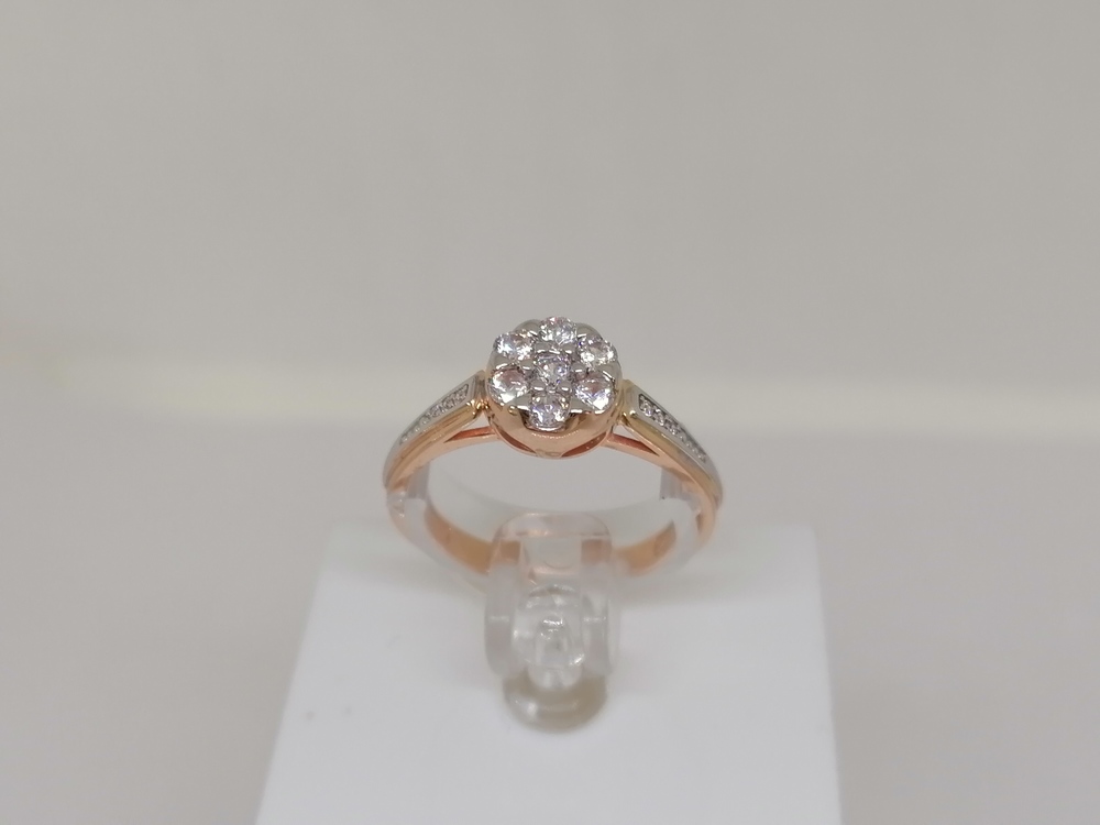 КОЛЬЦО С КАМНЯМИ (Au 585)