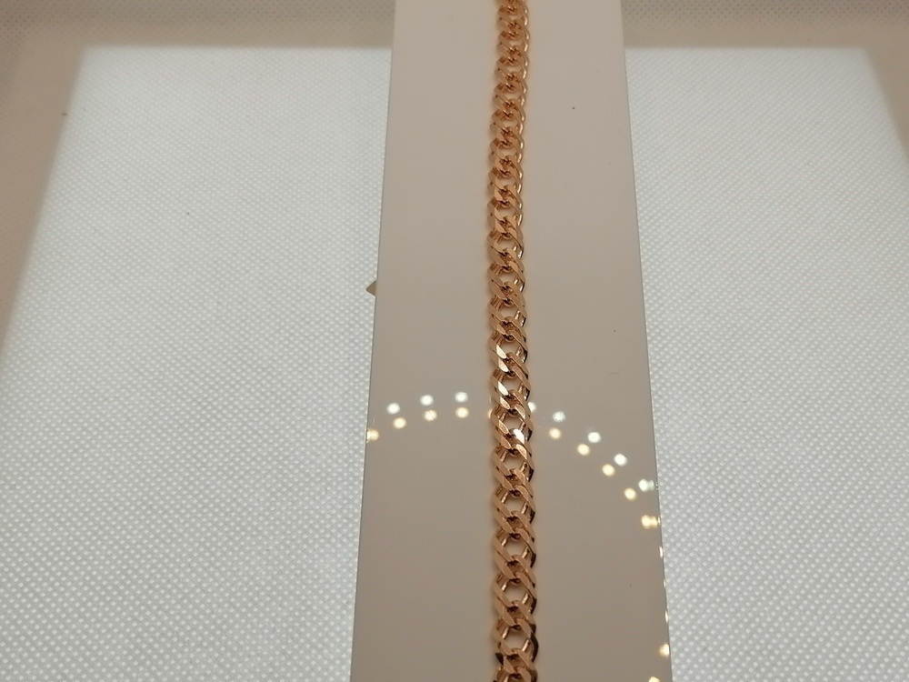 БРАСЛЕТ ПОЛНОВЕСНЫЙ Ромб двойной (Au 585)