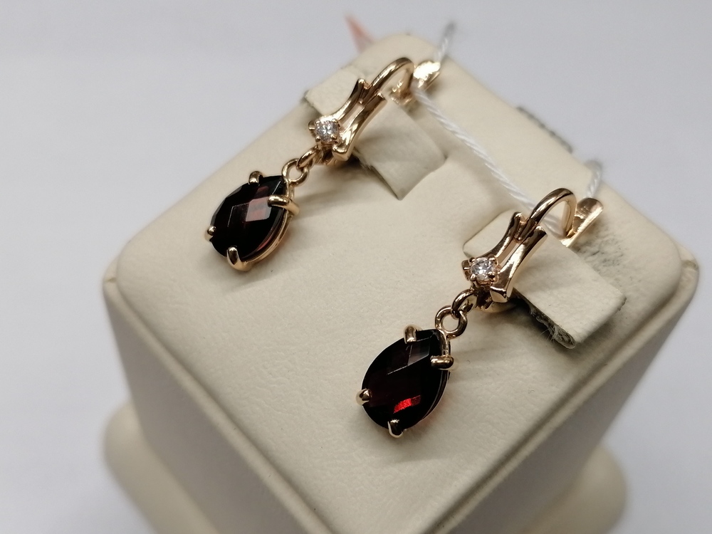 СЕРЬГИ С КАМНЯМИ (Au 585)