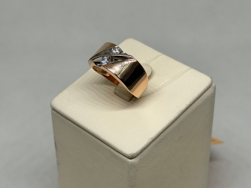 КОЛЬЦО С КАМНЯМИ (Au 585)