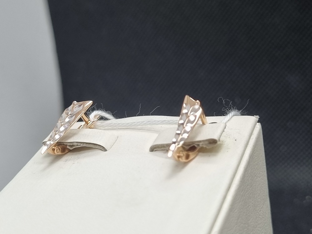 СЕРЬГИ БЕЗ КАМНЯ (Au 585)