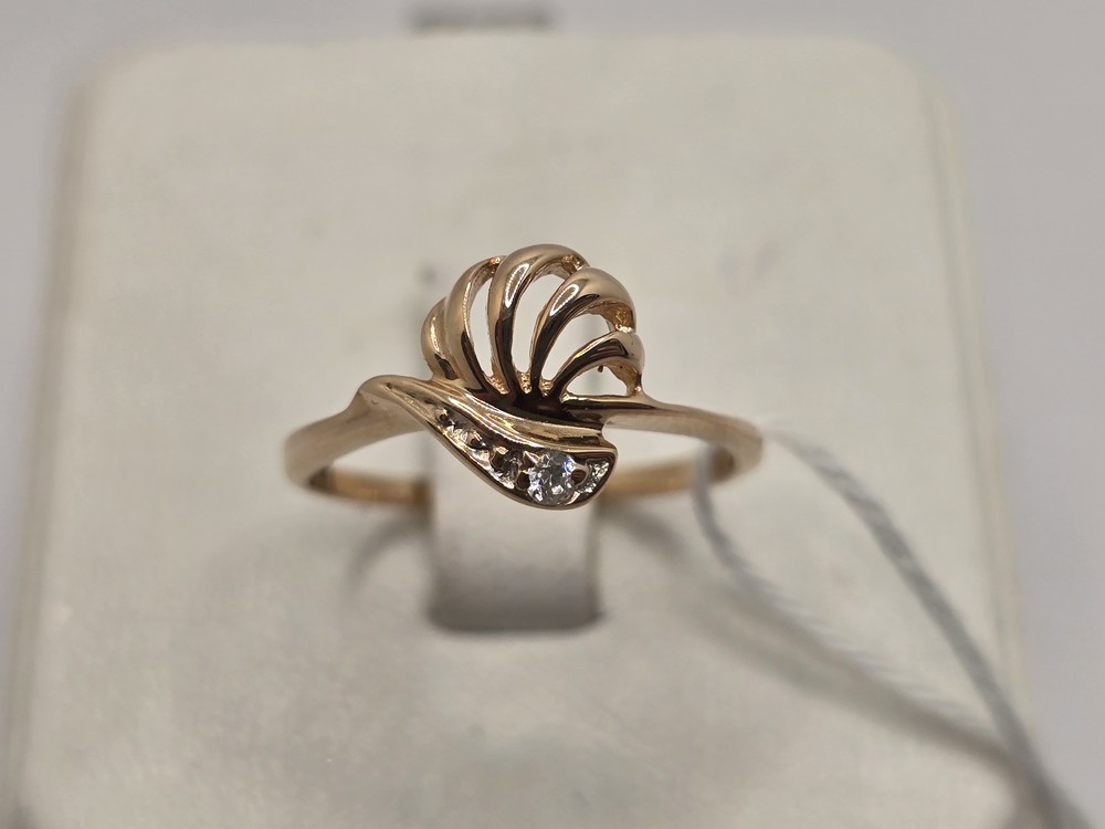 КОЛКМ585 КОЛЬЦО С КАМНЕМ (Au 585)