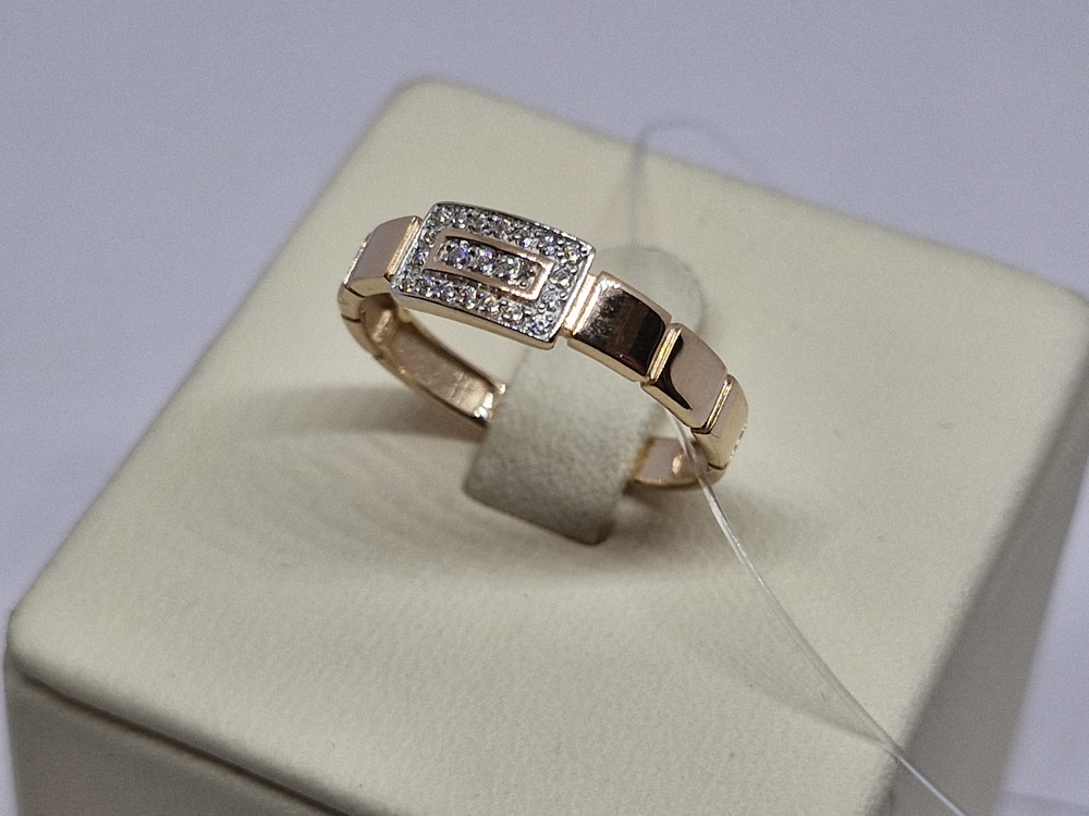 КОЛЬЦО С КАМНЯМИ (Au 585)