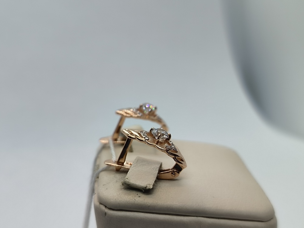 СЕРЬГИ С КАМНЯМИ (Au 585)