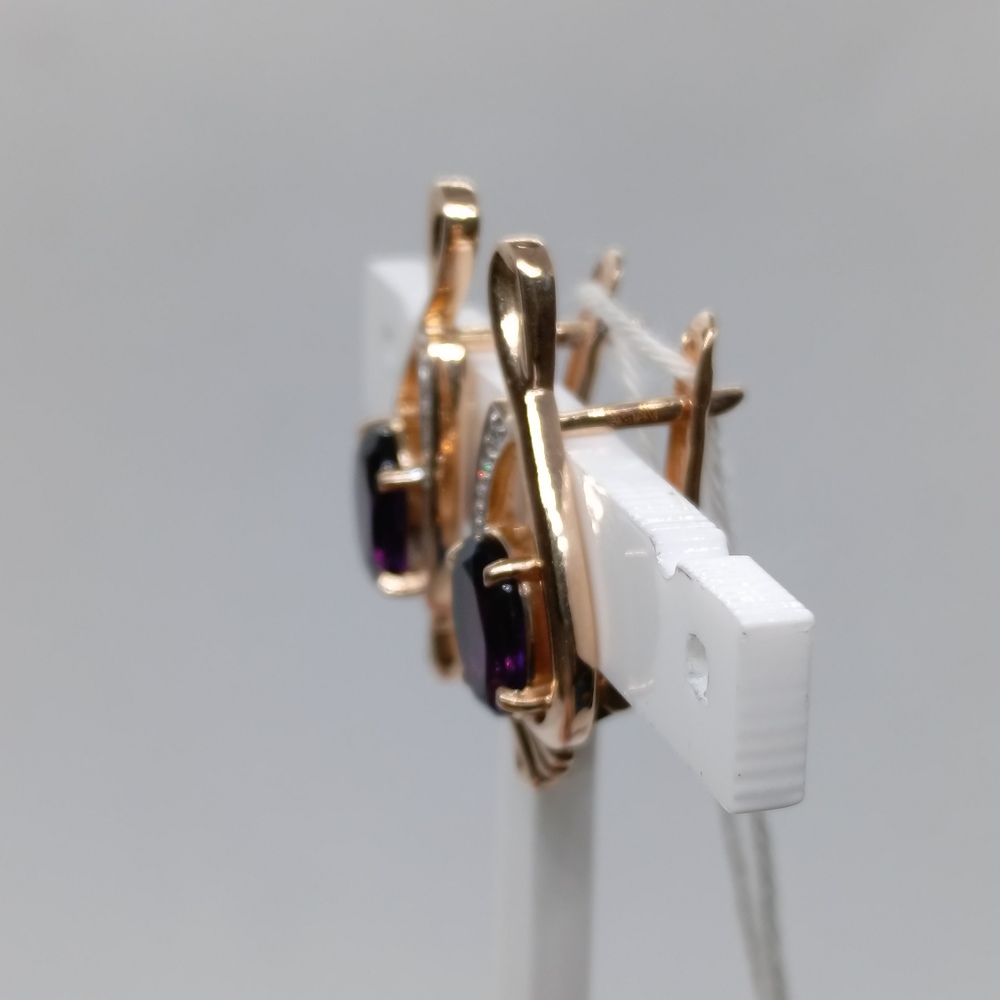 СЕРЬГИ С КАМНЯМИ (Au 585)