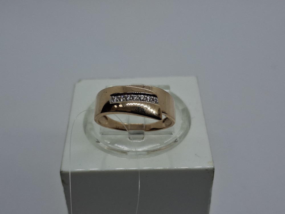 КОЛЬЦО С КАМНЯМИ (Au 585)