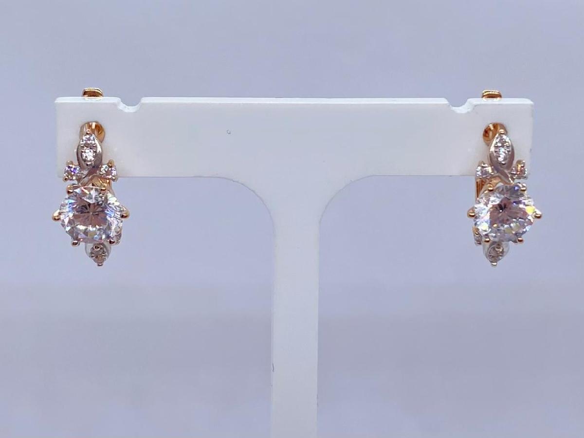 СЕРЬГИ С КАМНЯМИ (Au 585)