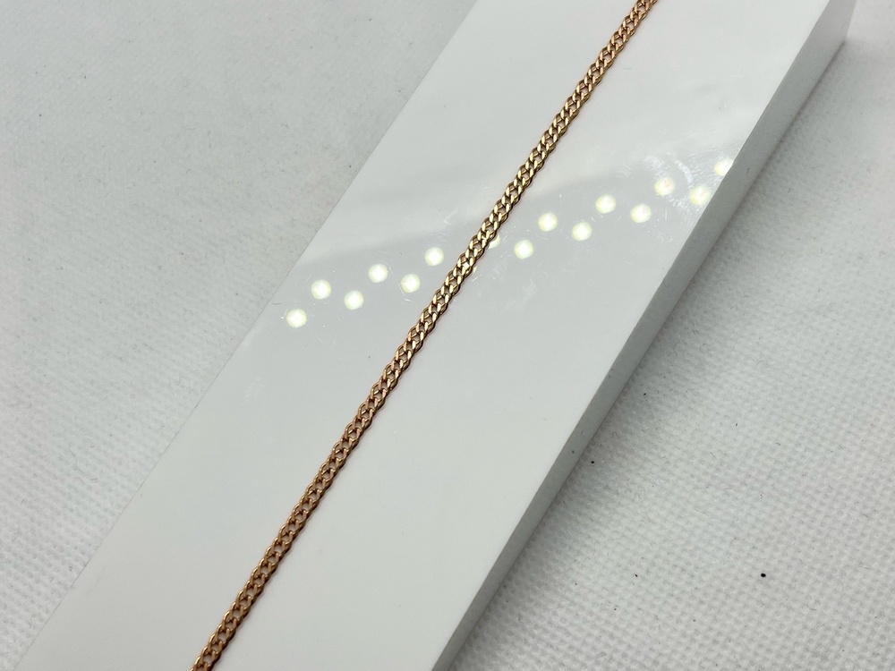 БРАСЛЕТ ПОЛНОВЕСНЫЙ Ромб двойной Au 585