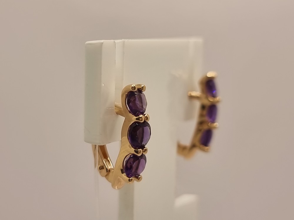 СЕРЬГИ С КАМНЯМИ (Au 585)