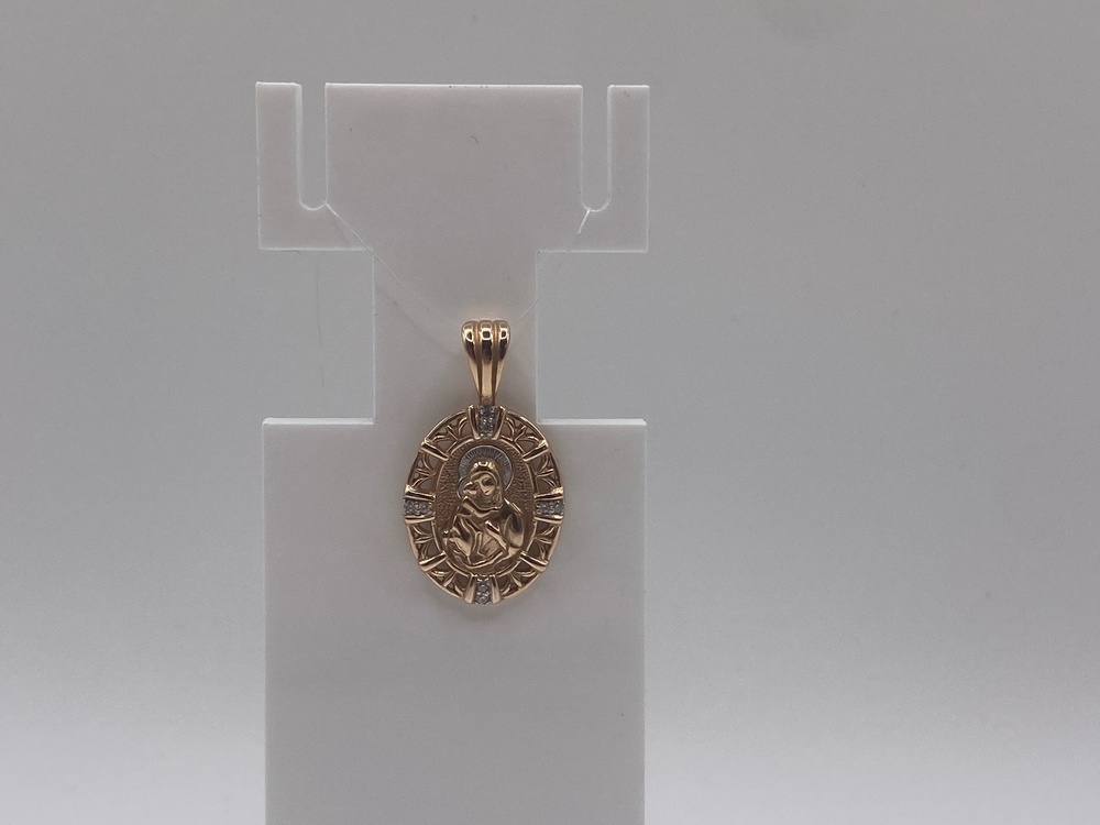 ПОДВЕСКА ИКОНА с камнями (Au 585)