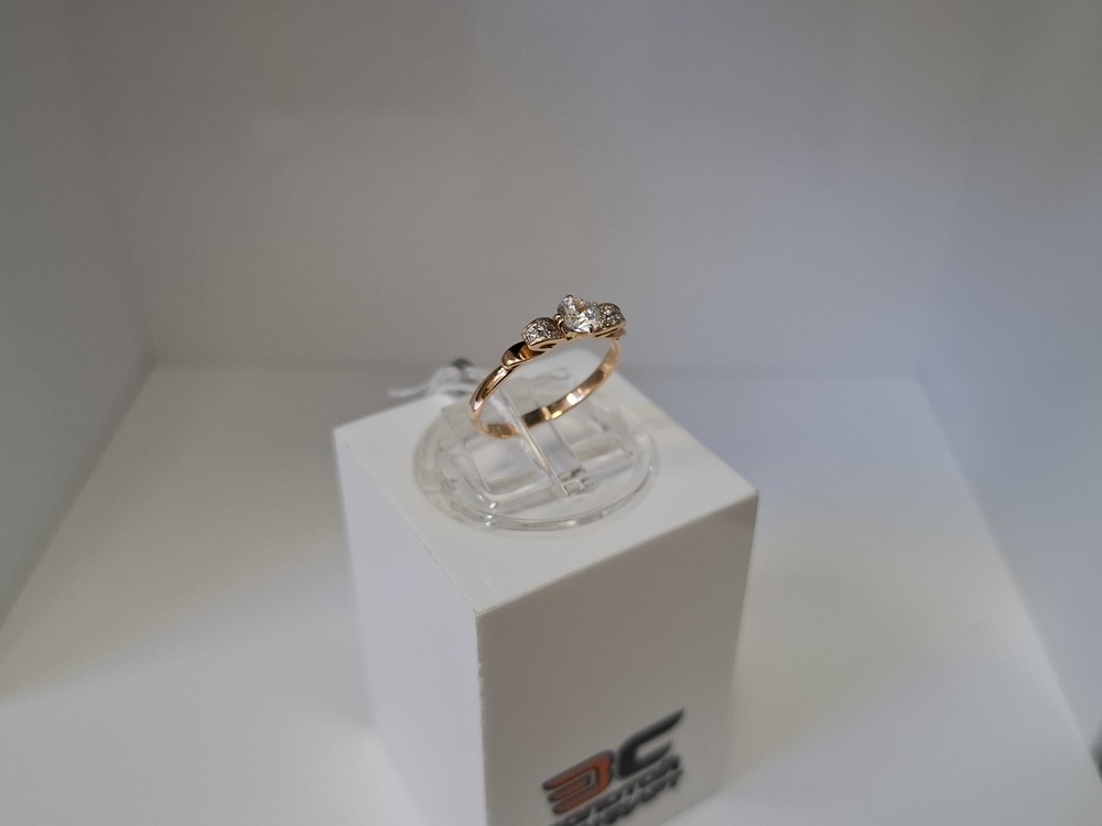 КОЛЬЦО С КАМНЯМИ (Au 585)