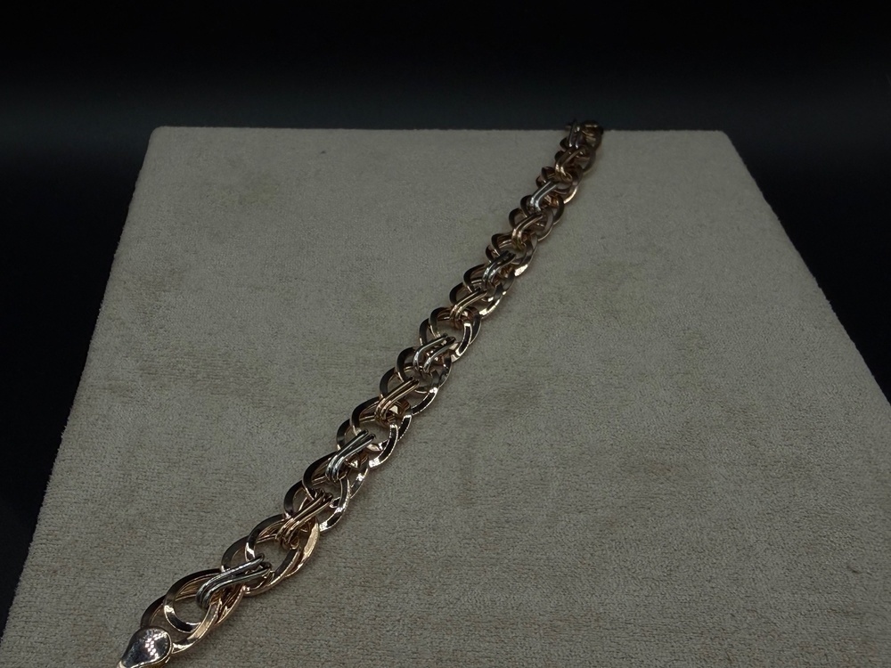 БРАСЛЕТ ПУСТОТЕЛЫЙ Фантазия (Au 585)