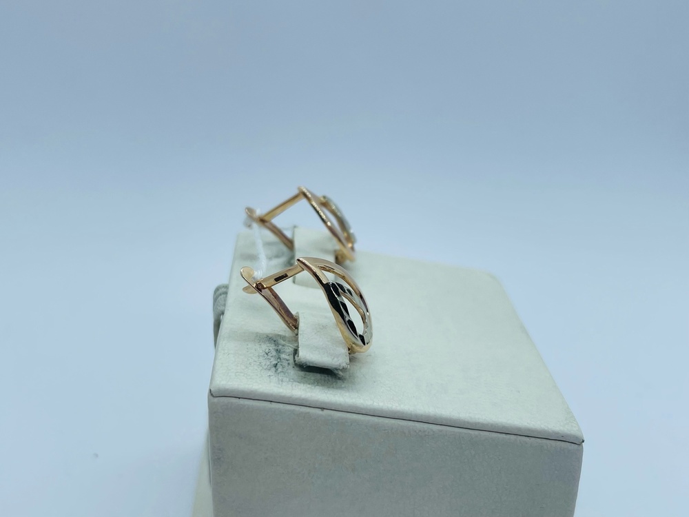 СЕРЬГИ БЕЗ КАМНЯ (Au 585)