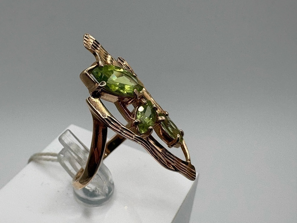 КОЛКМИ585 КОЛЬЦО С КАМНЯМИ (Au 585)