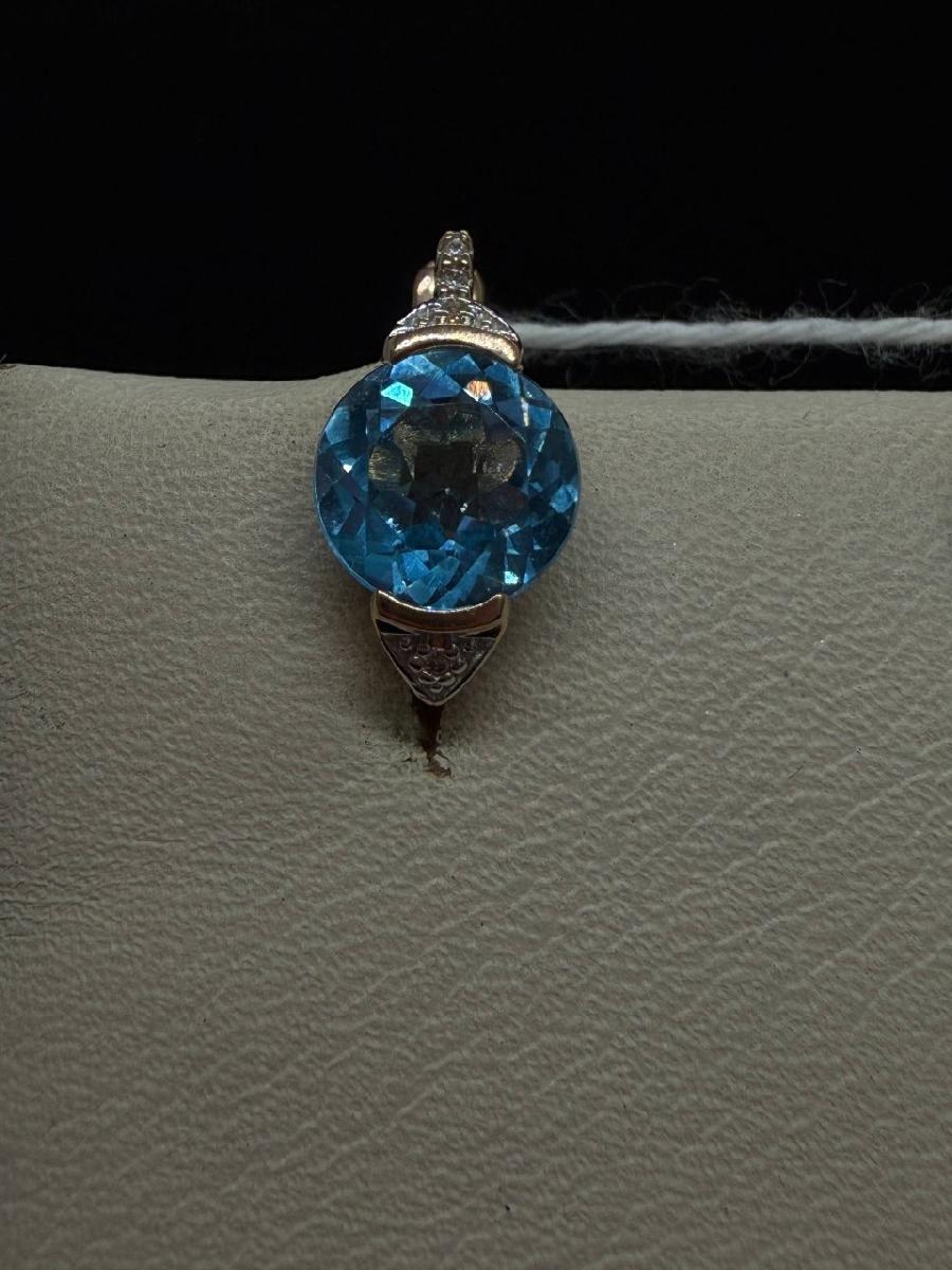 СКМИ585 СЕРЬГИ С КАМНЯМИ (Au 585)