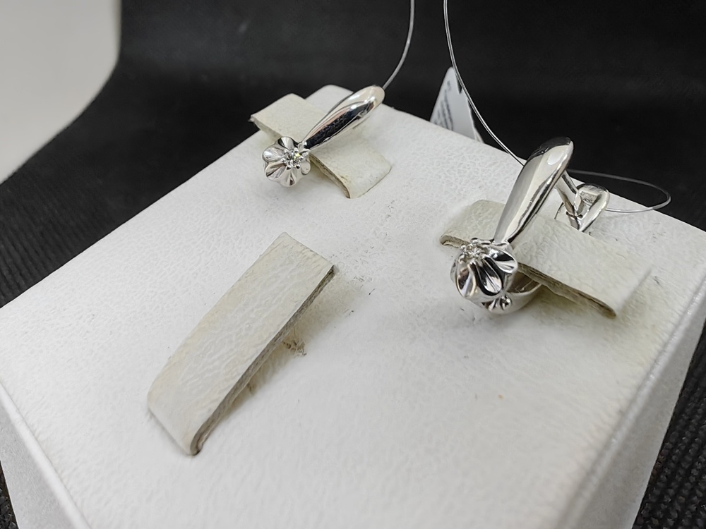 СЕРЬГИ БРИЛЛИАНТ (Ag 925)