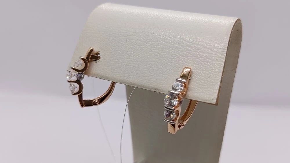 СЕРЬГИ С КАМНЯМИ (Au 585)