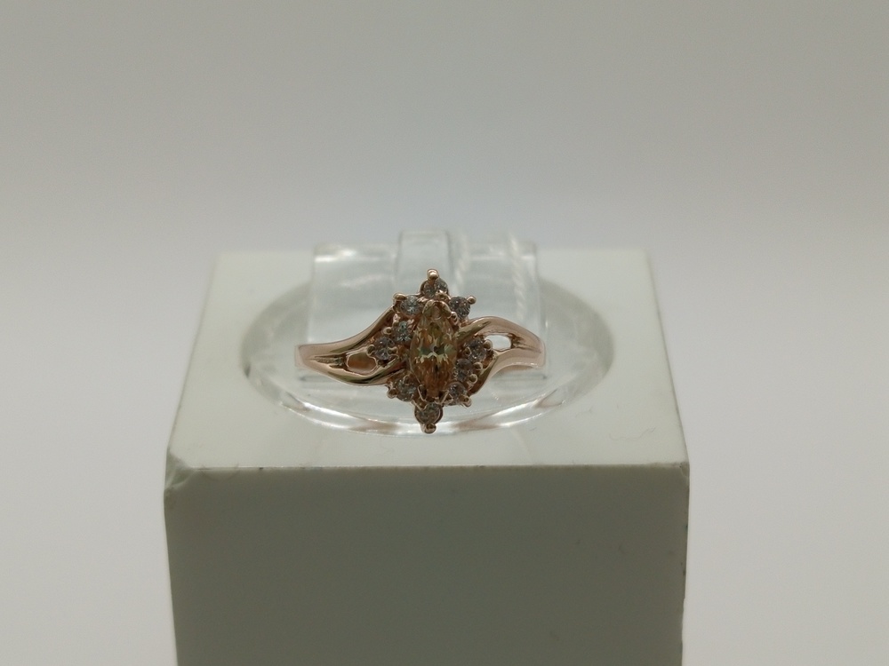 КОЛКМИ585 КОЛЬЦО С КАМНЯМИ (Au 585)