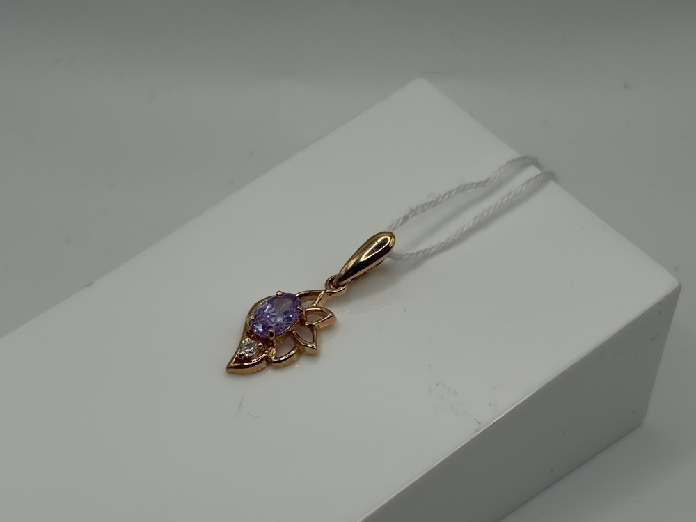 ПОДКМИ585 ПОДВЕСКА С КАМНЯМИ (Au 585)