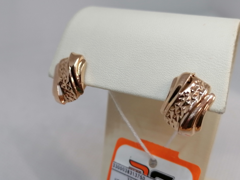 СЕРЬГИ БЕЗ КАМНЯ (Au 585)