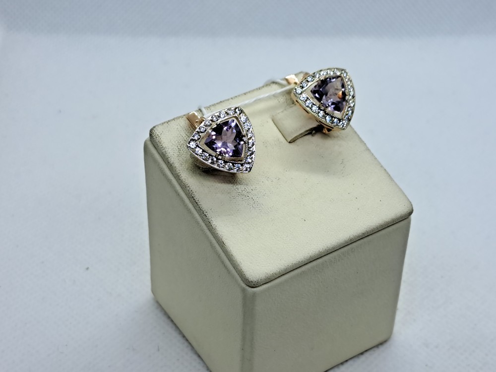 СЕРЬГИ С КАМНЯМИ (Au 585)