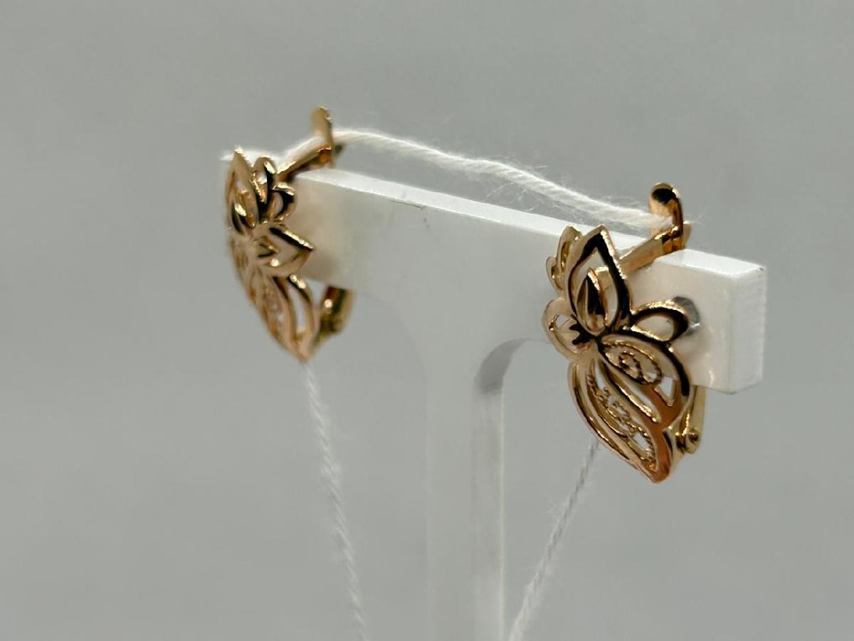 СЕРЬГИ БЕЗ КАМНЯ (Au 585)