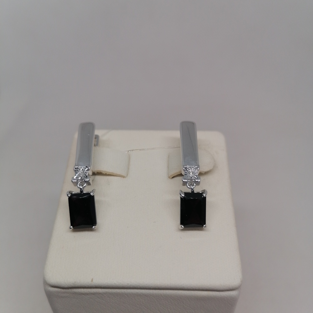 СЕРЬГИ БРИЛЛИАНТ (Ag 925)