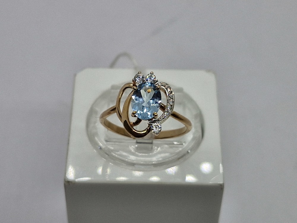 КОЛКМИ585 КОЛЬЦО С КАМНЯМИ (Au 585)