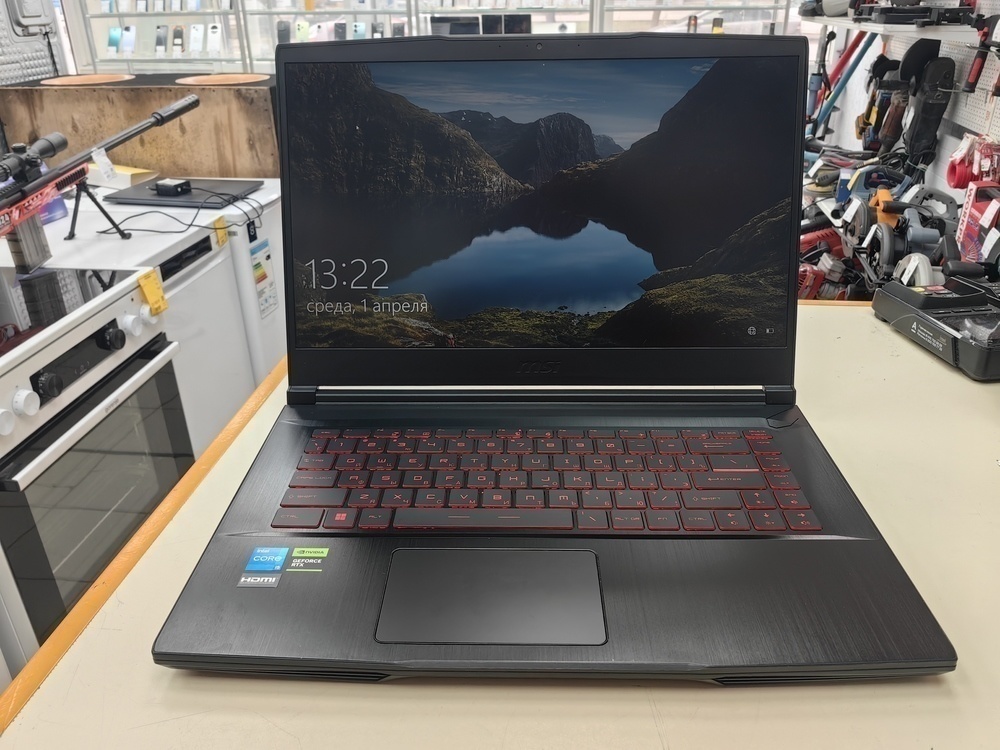 Ноутбук MSI; Core I5-12450H, GeForce RTX 4050, 16 Гб, 256 Гб, Нет
