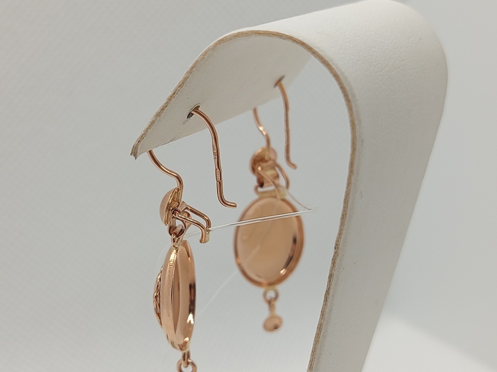 00-02 СЕРЬГИ ПЕТЕЛЬКА без камня (Au 585)