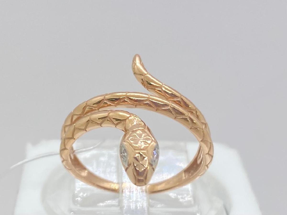 КОЛЬЦО С КАМНЯМИ (Au 585)