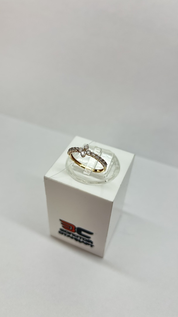 КОЛЬЦО С КАМНЯМИ (Au 585)