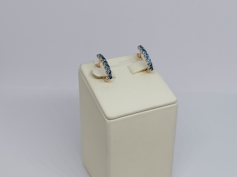 СЕРЬГИ ЛОНДОН ТОПАЗ (Au 585)