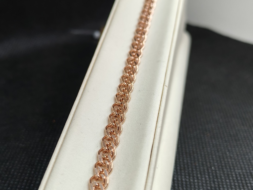 БРАСЛЕТ ПУСТОТЕЛЫЙ Якорное (Au 585)