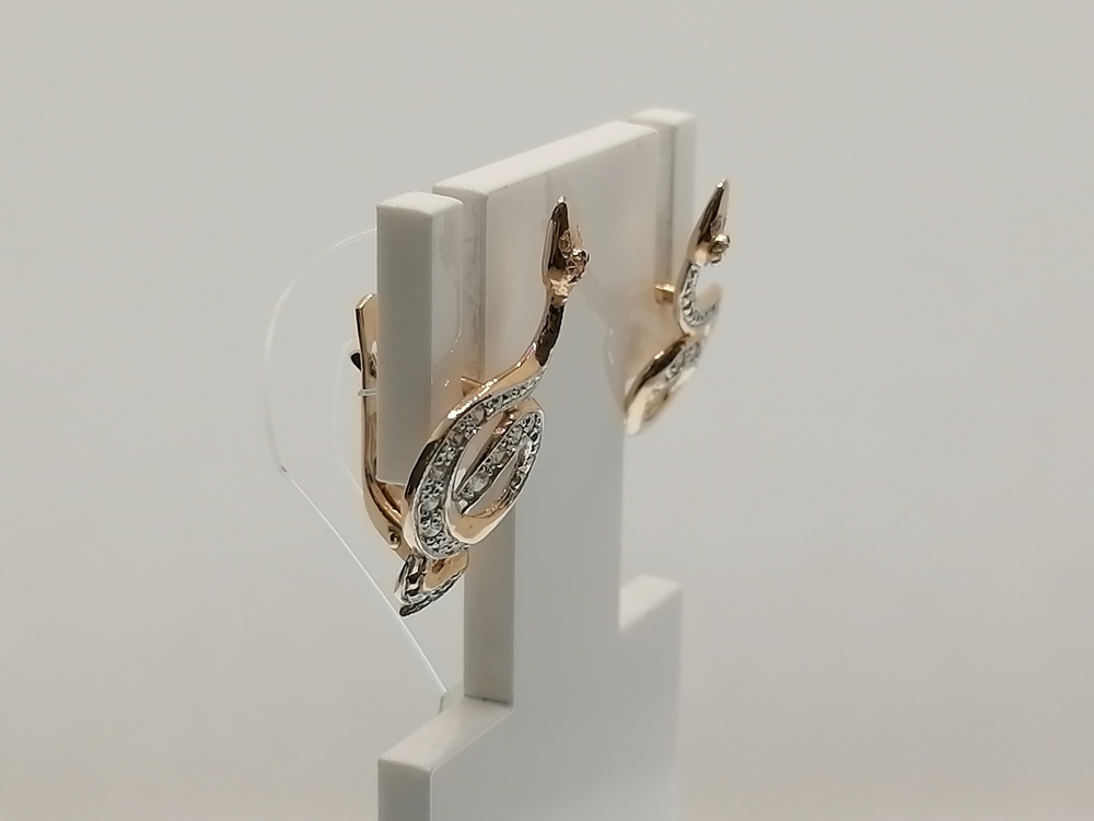 СЕРЬГИ С КАМНЯМИ (Au 585)