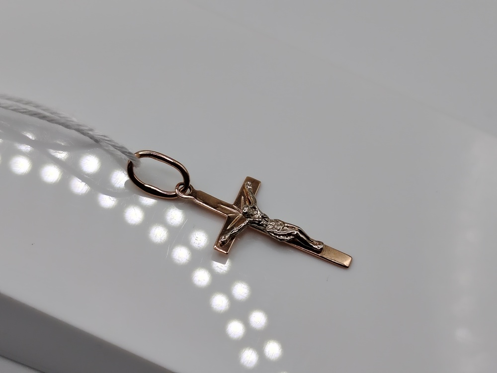 ПОДКБК585 ПОДВЕСКА КРЕСТ БЕЗ КАМНЯ (Au 585)