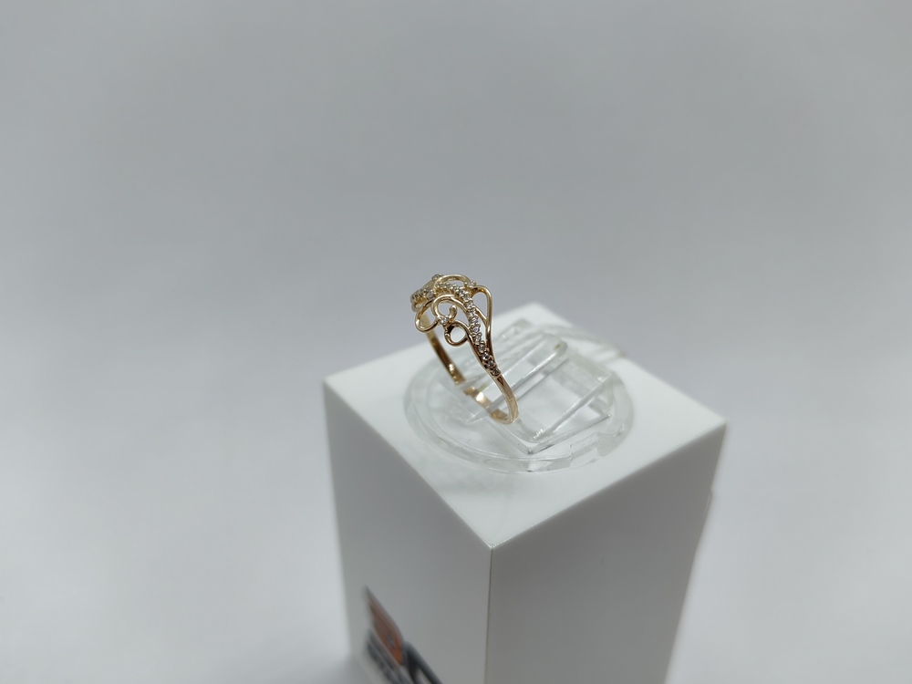 КОЛЬЦО С КАМНЯМИ (Au 585)