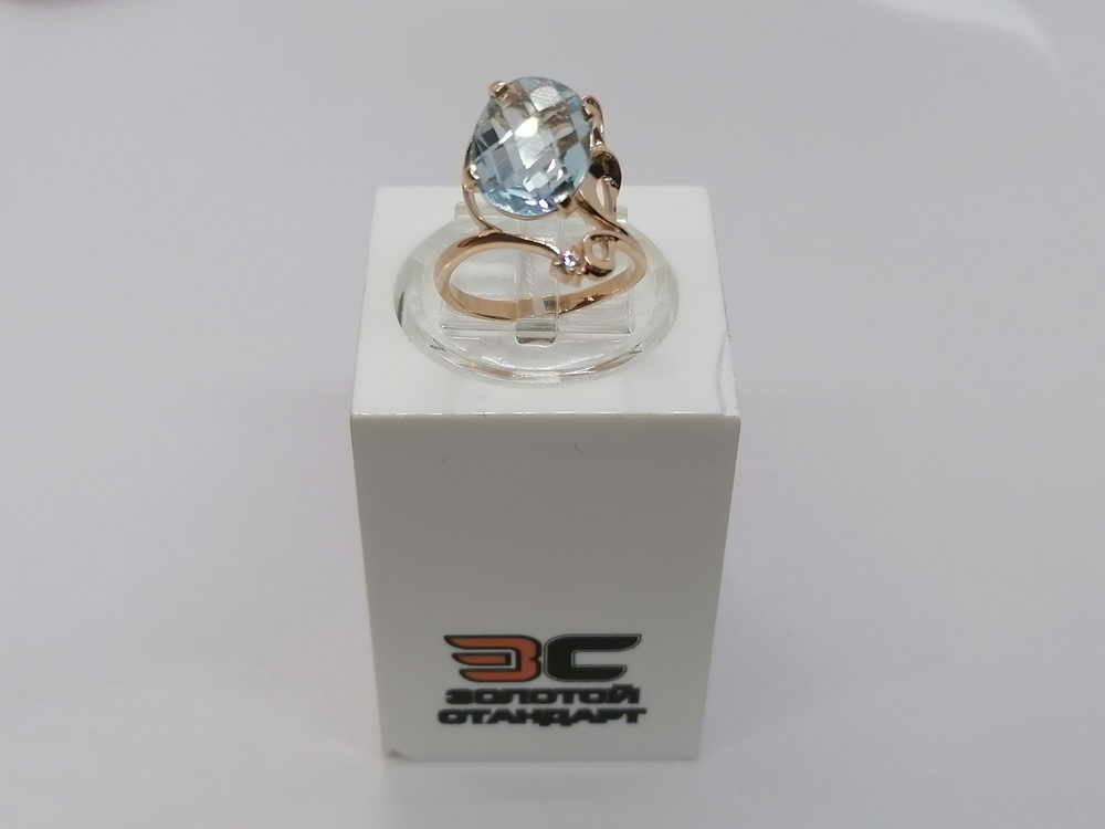 КОЛЬЦО С КАМНЯМИ (Au 585)