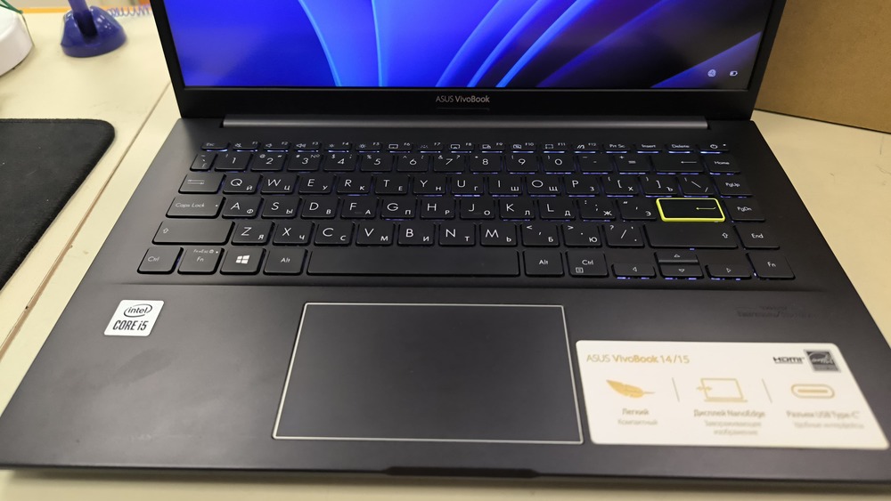 Ноутбук ASUS K413J; Core i5-1035G1, Intel UHD Graphics, 8 Гб, Нет, 250 Гб