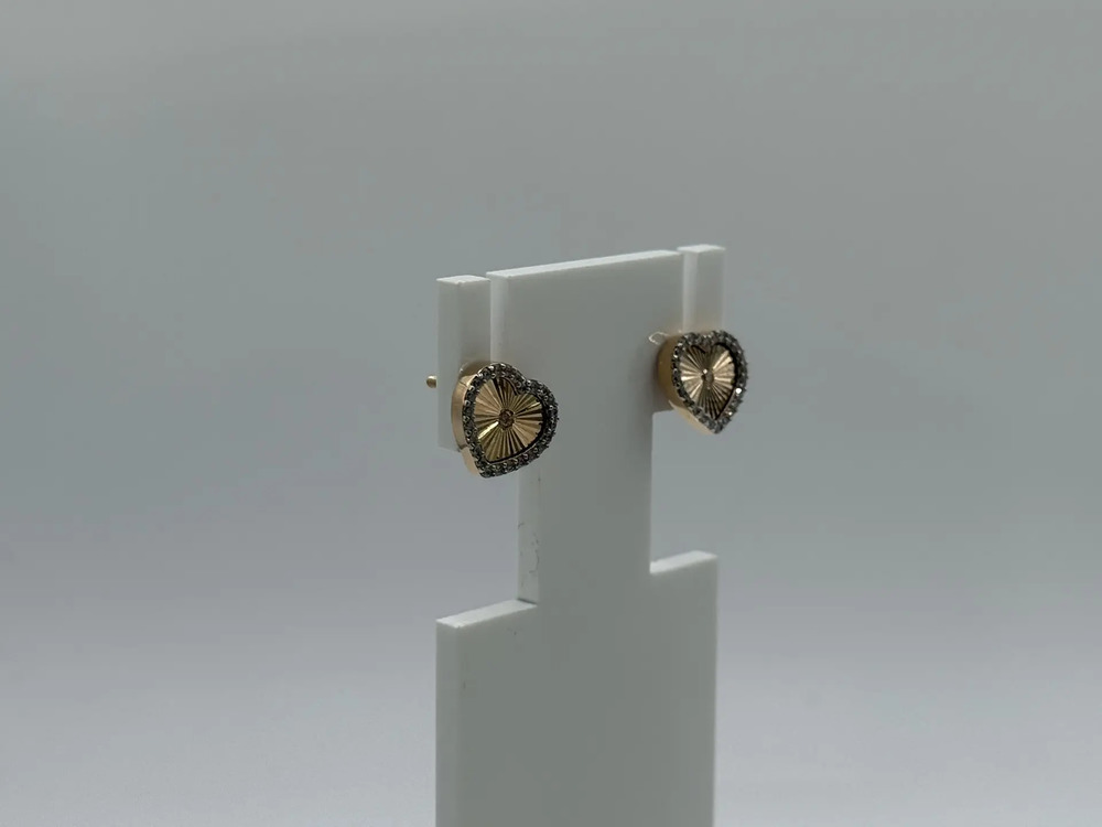 СЕРЬГИ ПУСЕТЫ с камнями (Au 585)