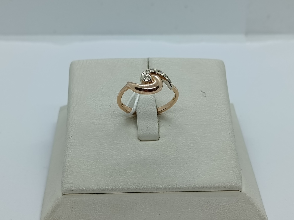 КОЛЬЦО С КАМНЯМИ (Au 585)