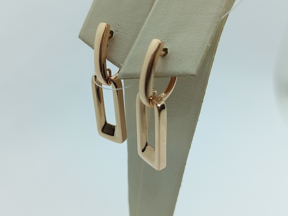 СЕРЬГИ БЕЗ КАМНЯ (Au 585)