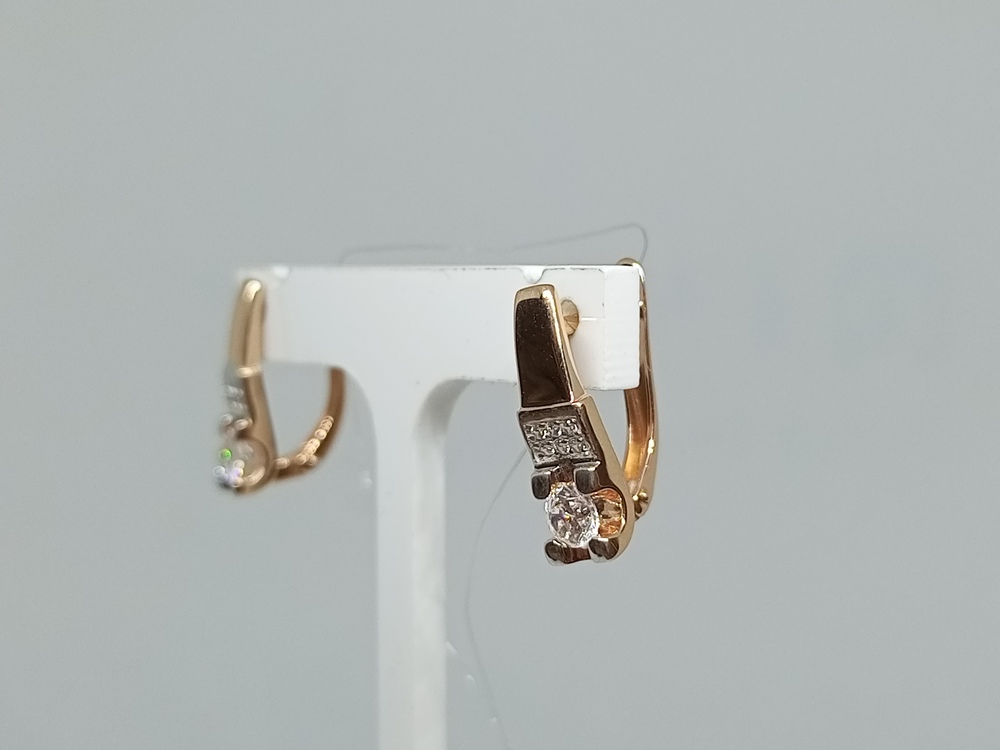 СЕРЬГИ С КАМНЯМИ (Au 585)