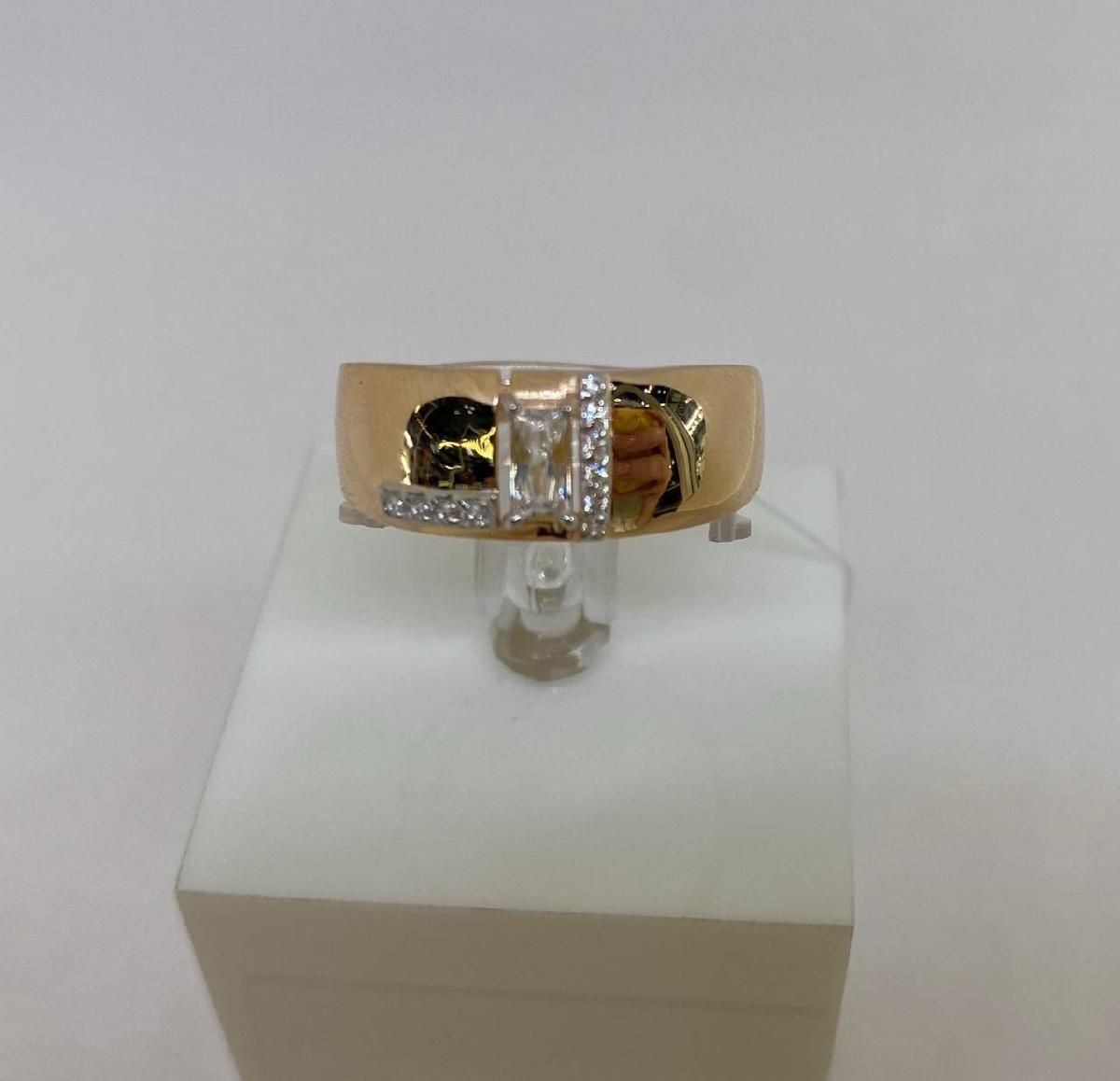 КОЛЬЦО С КАМНЯМИ (Au 585)