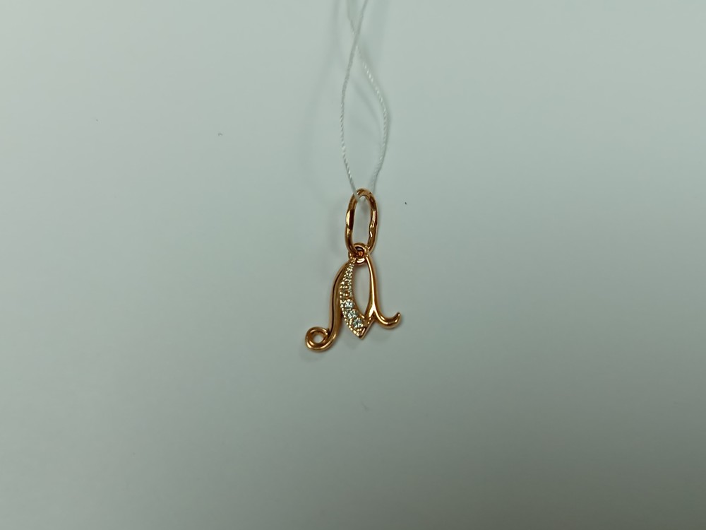 ПОДВЕСКА БУКВА М Au 585