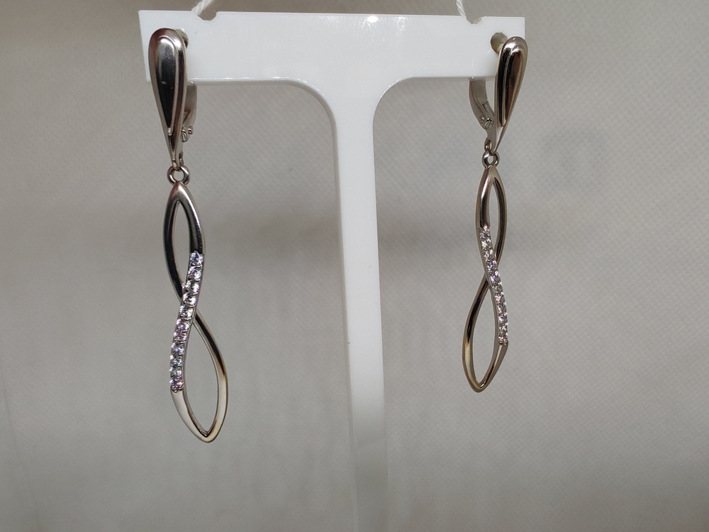 СКМИ585 СЕРЬГИ С КАМНЯМИ (Au 585)