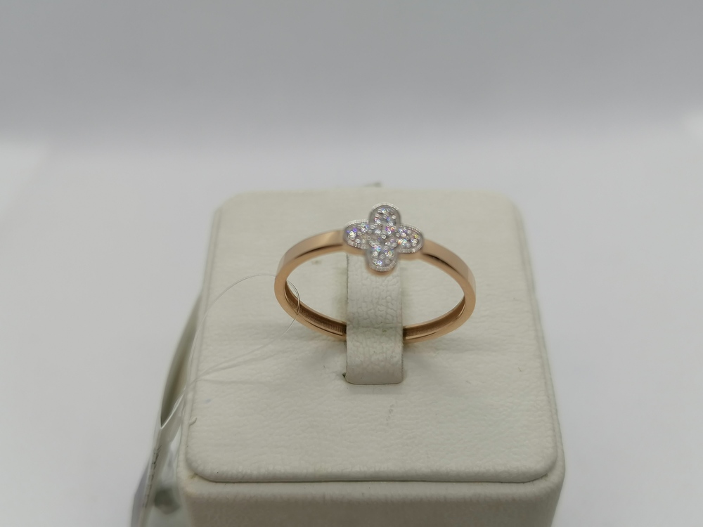 КОЛЬЦО С КАМНЯМИ (Au 585)